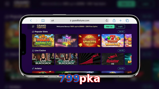 Main screen of 799Pka ios page for PK players